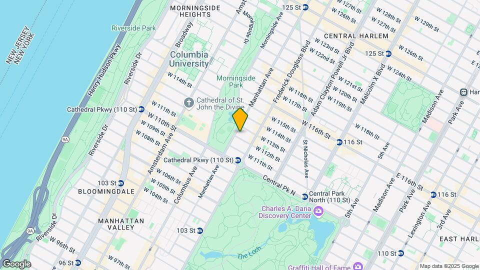327 W 112th St Map and Location Details