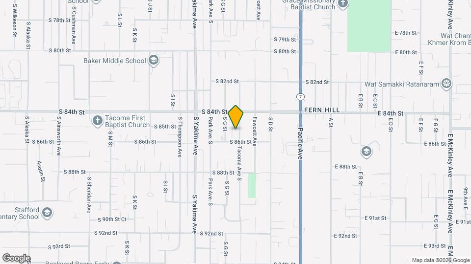 8434 Tacoma Ave S Map and Location Details