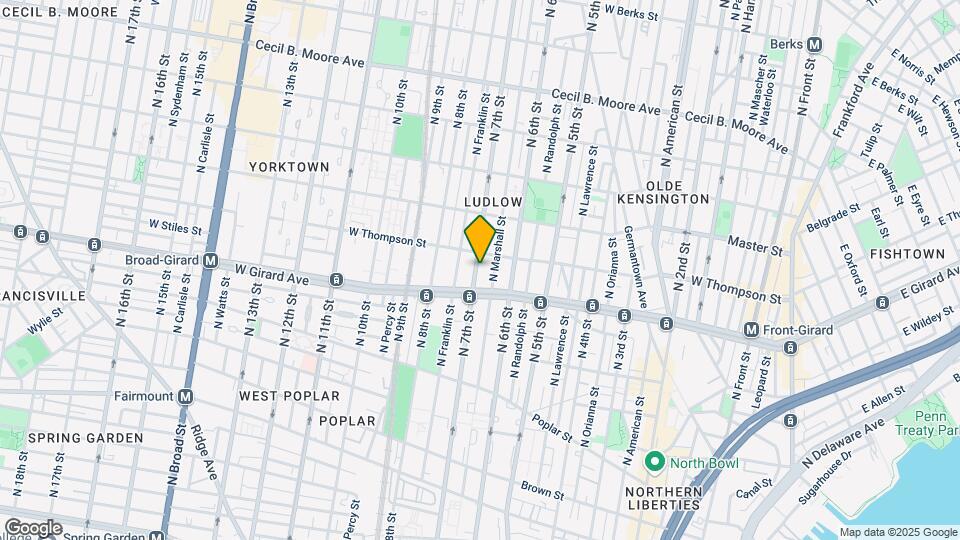 1223 N 7th St Map and Location Details