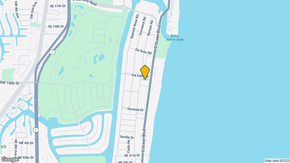 1401 S Ocean Blvd Map and Location Details