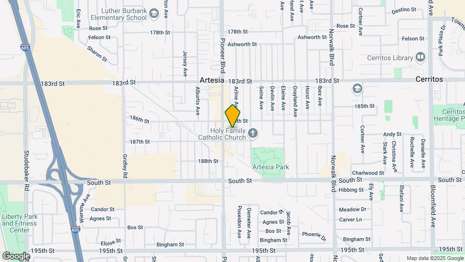 18623-18625 Arline Ave Map and Location Details