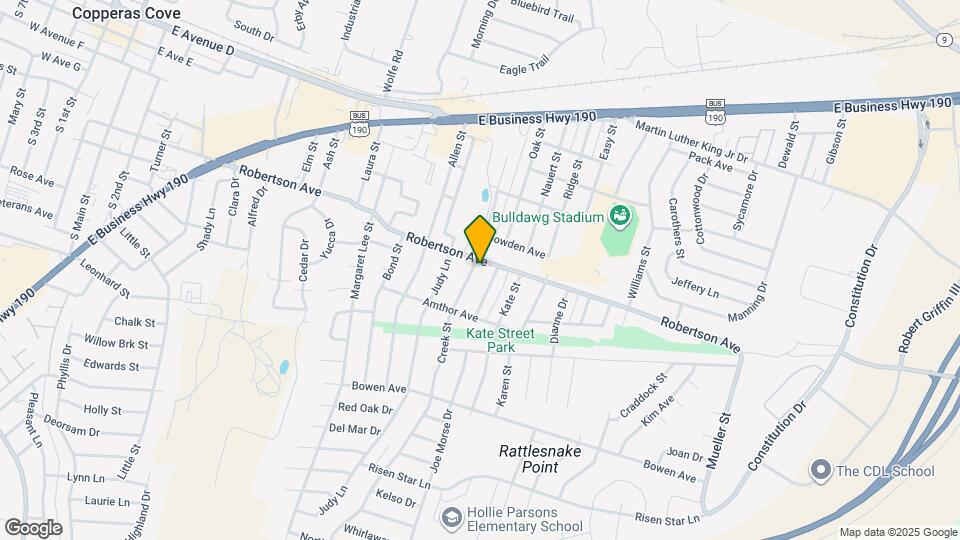 503 Creek St Map and Location Details