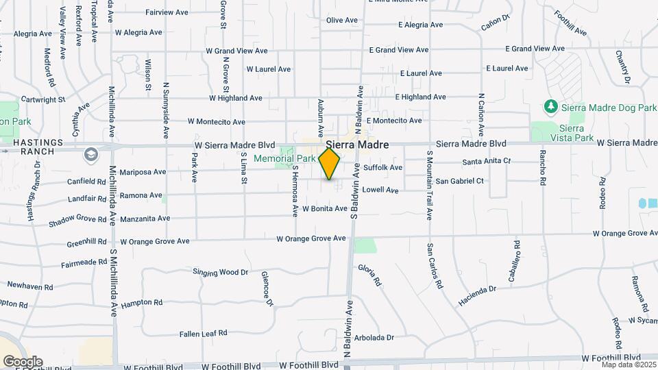 Sierra Vista Apartments Map and Location Details