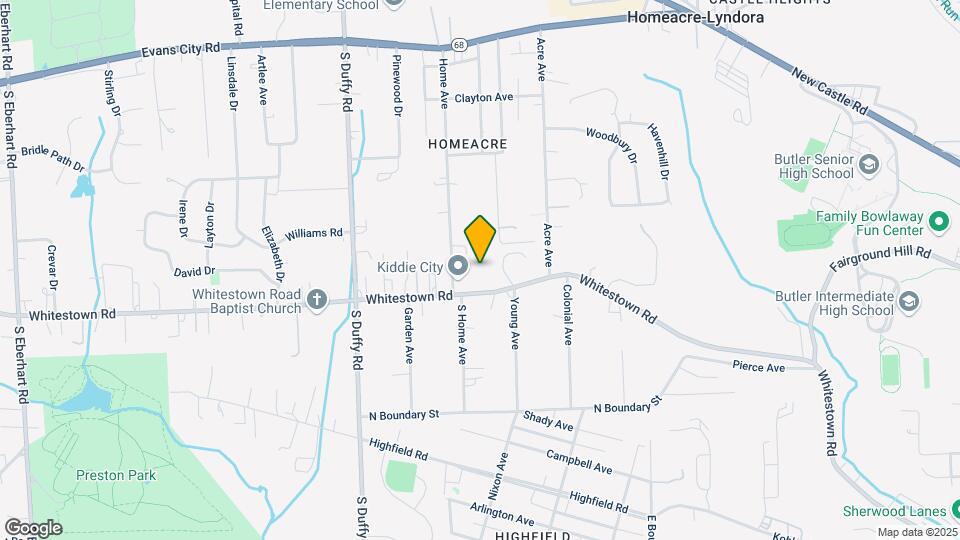 322 Whitestown Road Butler PA 16001 Map and Location Details