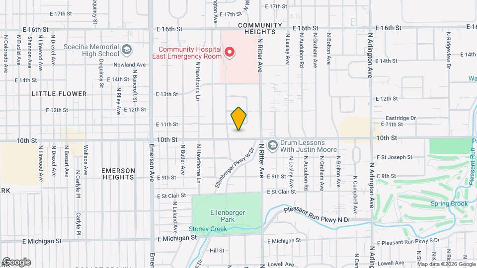 5428 E 10th St Map and Location Details