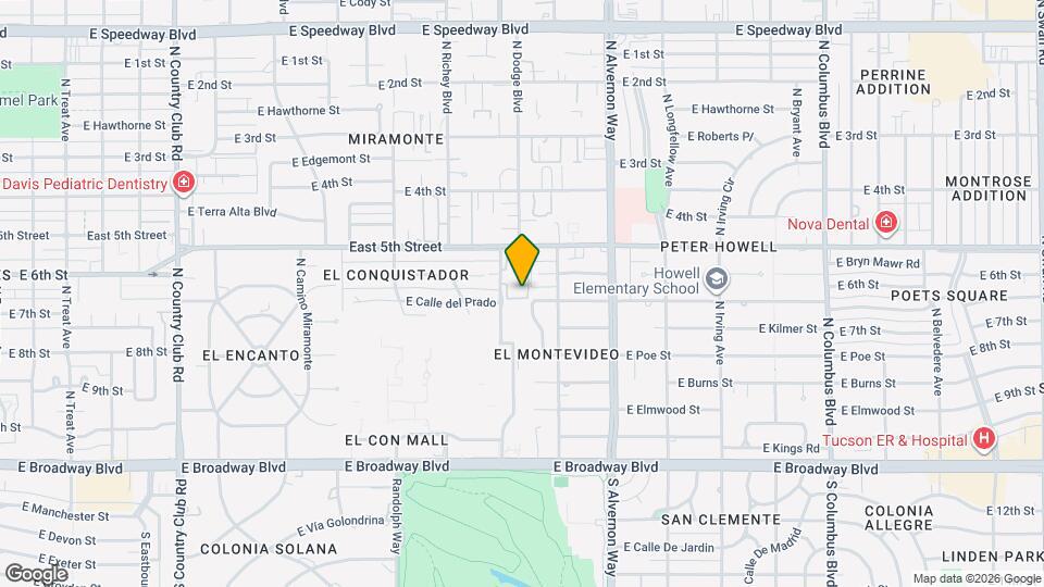 440 N Dodge Blvd, Unit Master Bedroom Mapa y Detalles de la Ubicación