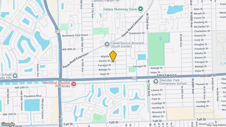 7511 Farragut St Map and Location Details