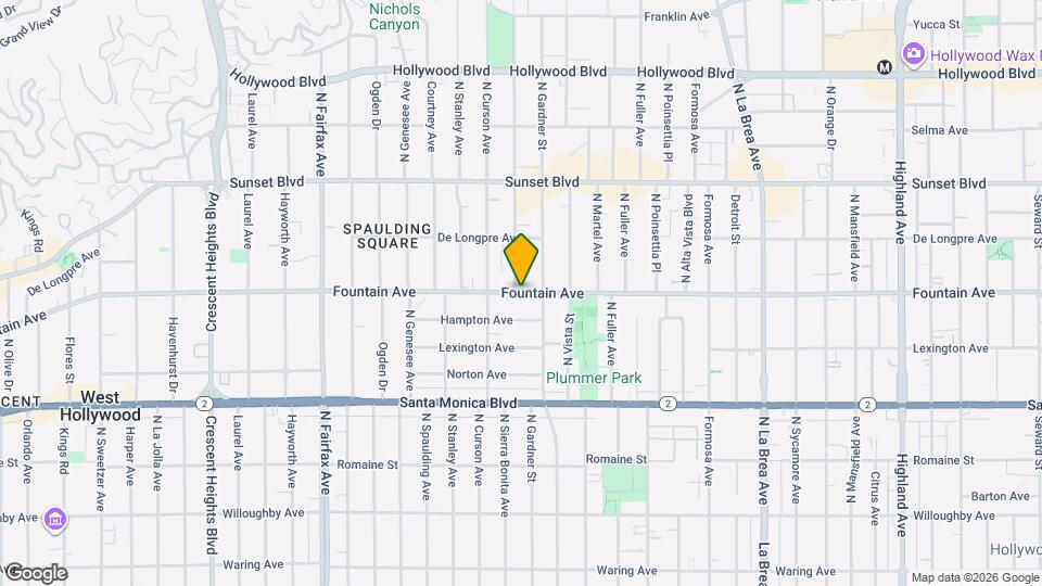 7524 Fountain Ave, Unit .5 Map and Location Details