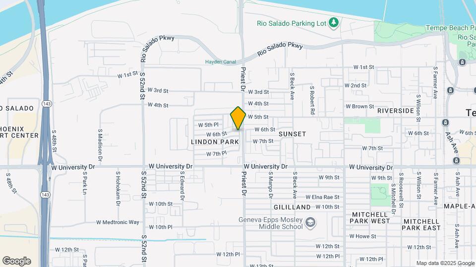 1411 W 6th St Map and Location Details