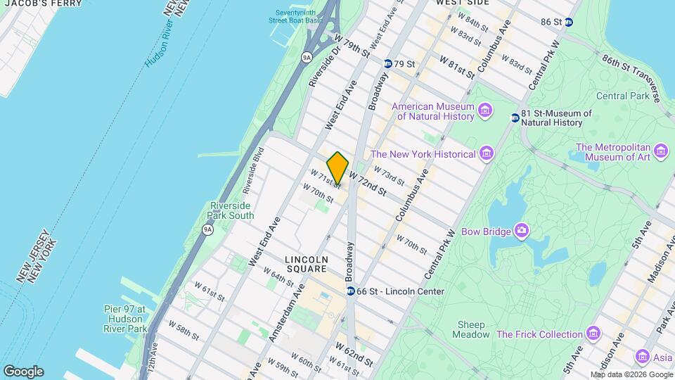 212 W 71st St Map and Location Details