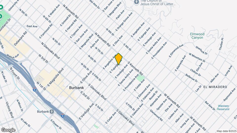 702 E Tujunga Ave Mapa y Detalles de la Ubicación
