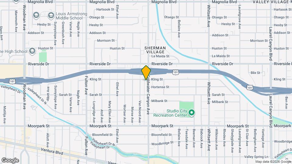 4653 Coldwater Canyon Ave, Unit 6 Mapa y Detalles de la Ubicación