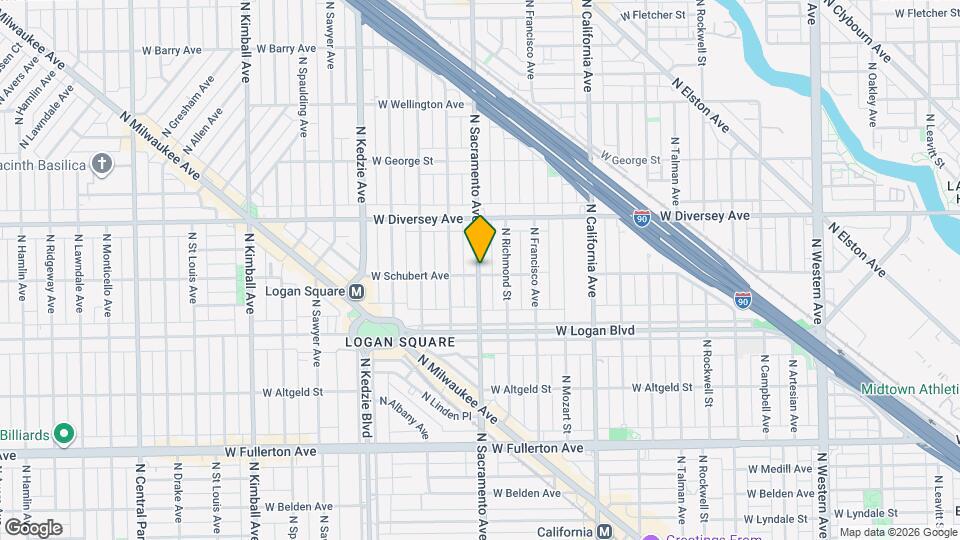 2703 N Sacramento Ave Map and Location Details