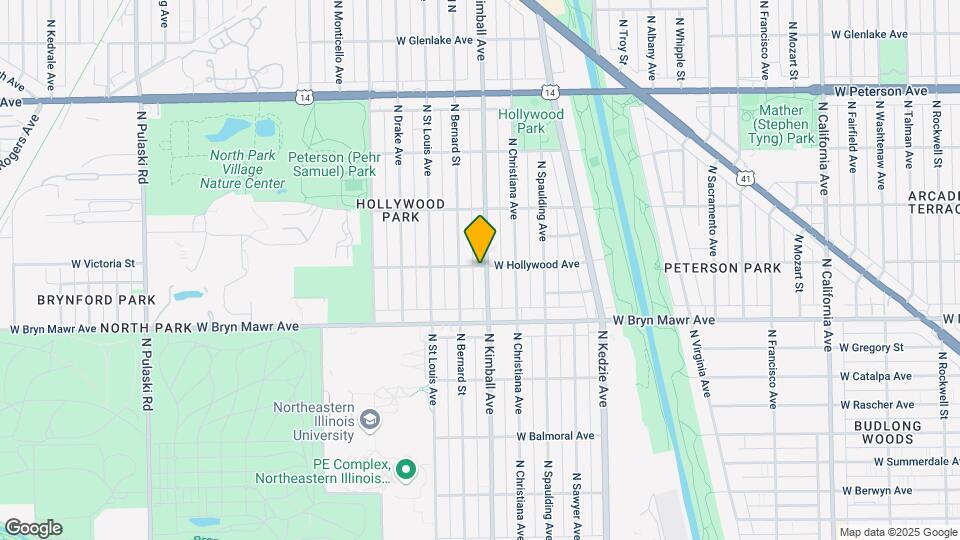 3401 W Hollywood Ave Map and Location Details