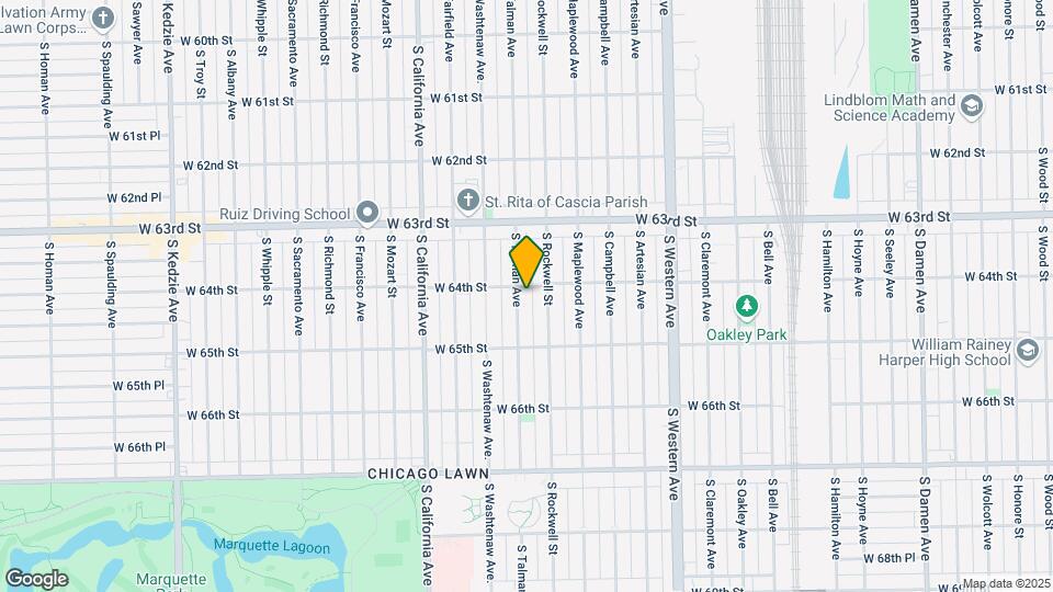 6405 S Talman Ave Map and Location Details