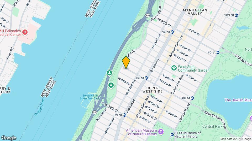 334 W 86th St Map and Location Details
