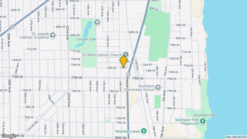 1315 74th St Map and Location Details