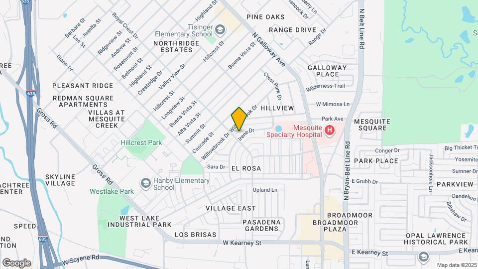 1105 Irene Dr Map and Location Details