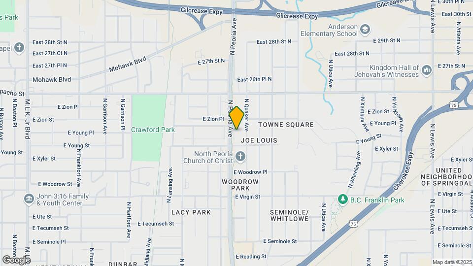 2423 N Peoria Ave-Unit -apt 2 Mapa y Detalles de la Ubicación