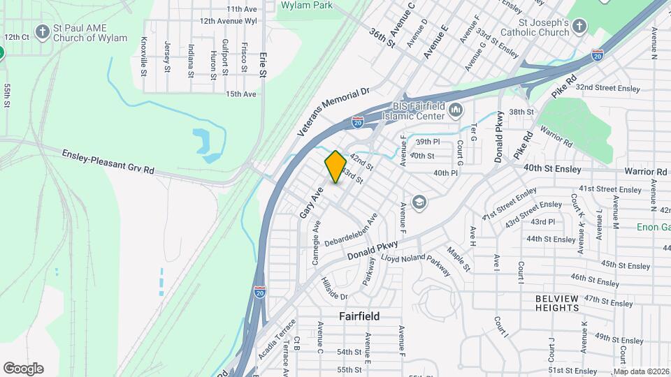 413 44th St Ensley Map and Location Details