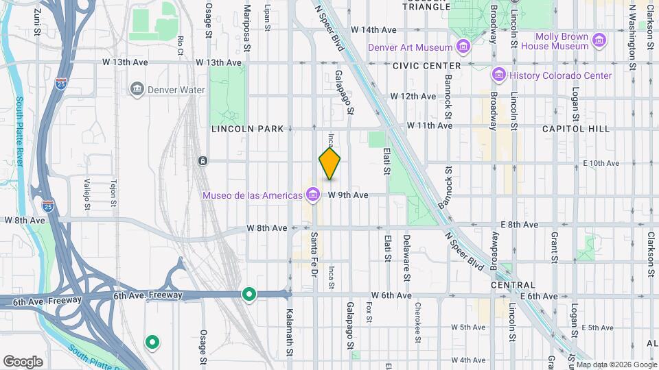 927 N Inca St Map and Location Details