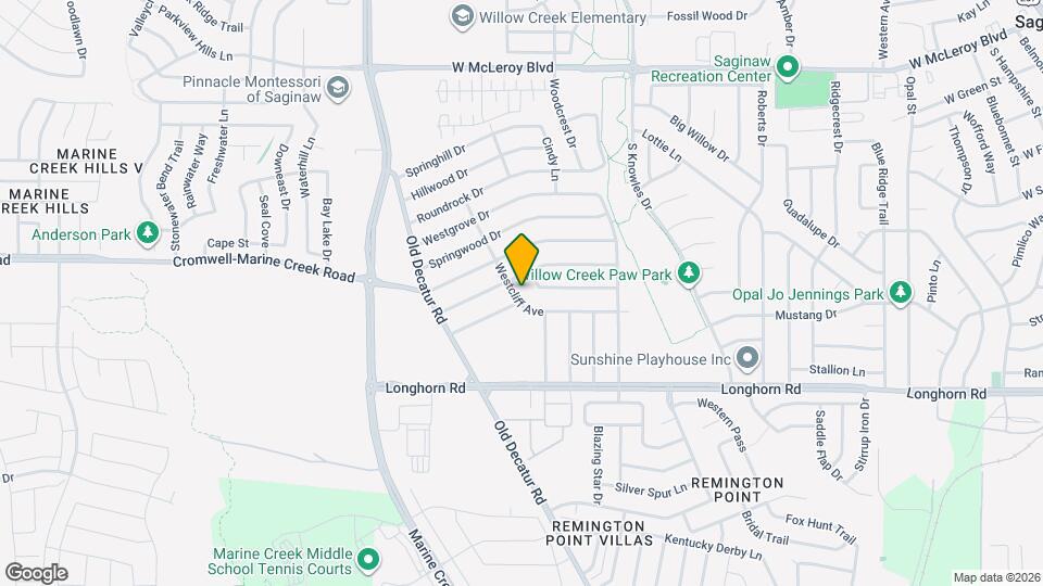 1072 Westcliff Ave Map and Location Details