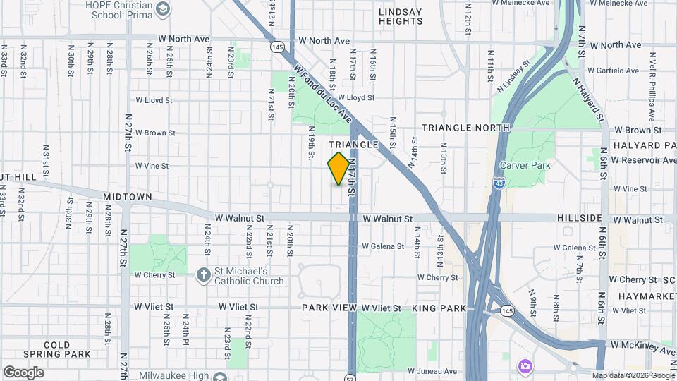 1748 N 18th St Map and Location Details