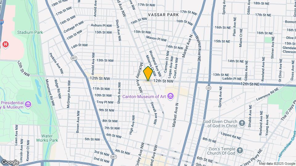 1125 Cleveland Ave NW Map and Location Details