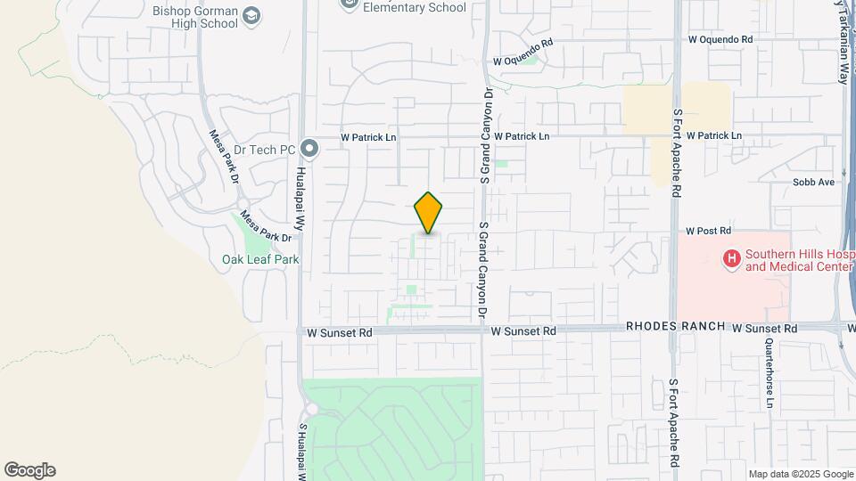 9915 Mustang Creek Way Map and Location Details