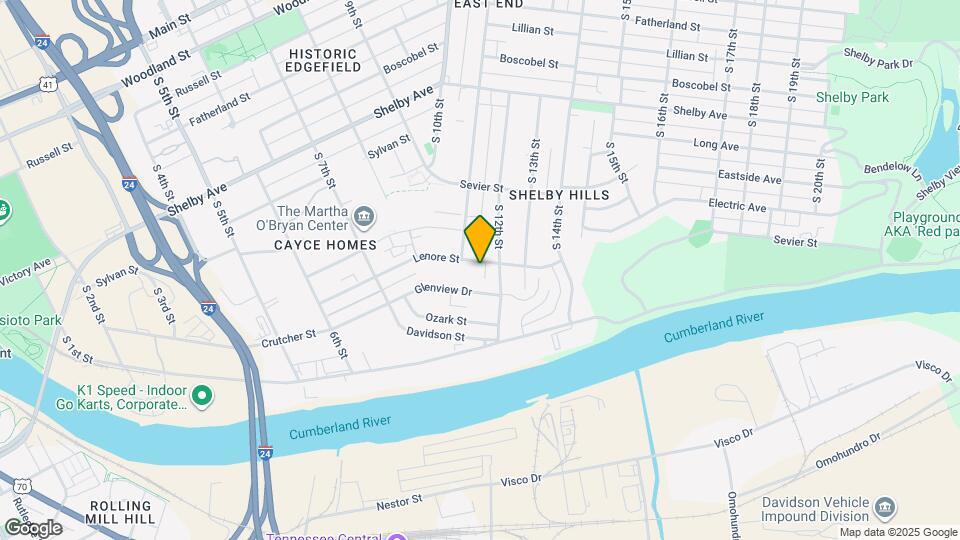 1110 Lenore St Map and Location Details