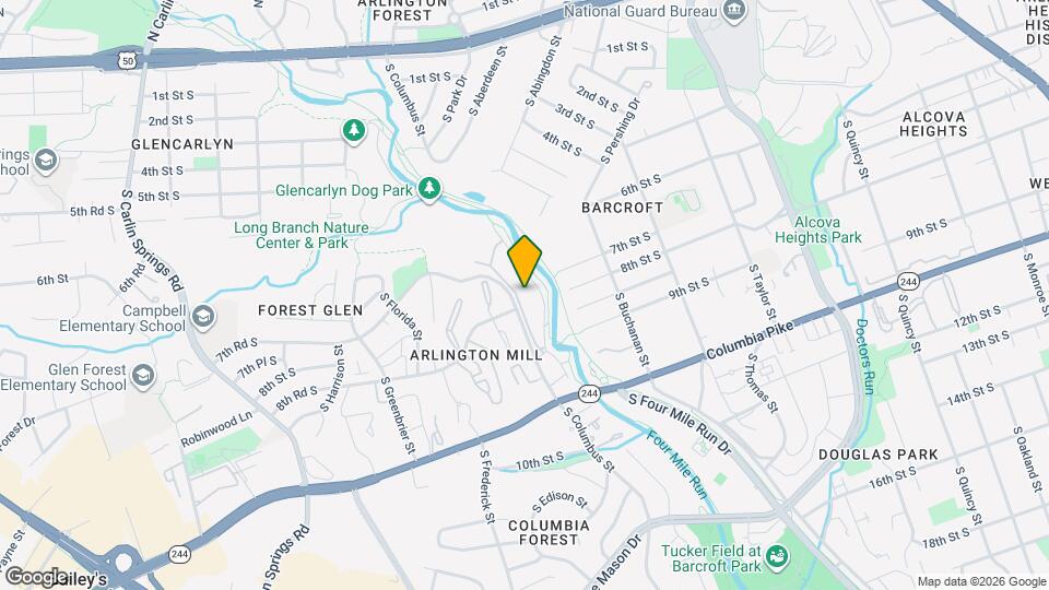 814 S Arlington Mill Dr, Unit 302 Mapa y Detalles de la Ubicación