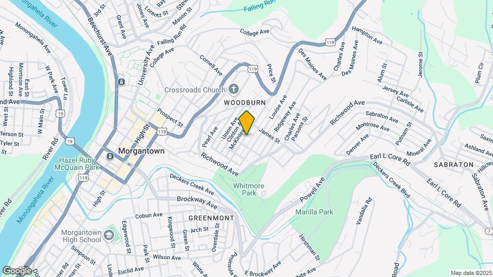 732 Monongalia Ave Map and Location Details