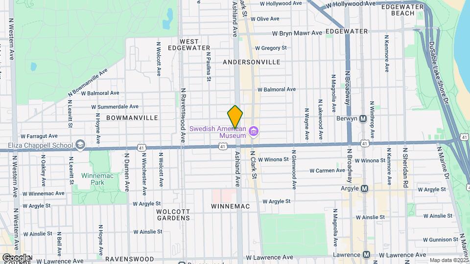 1604 W Farragut Ave Map and Location Details