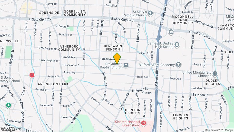 1011 Tuscaloosa St Map and Location Details