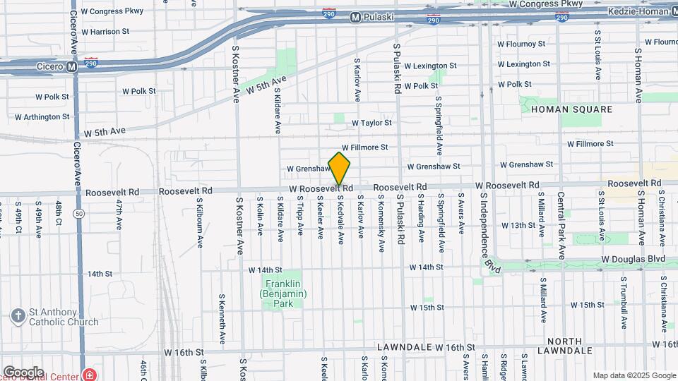1200 S Kedvale Ave Map and Location Details