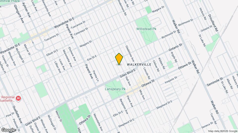 1141 Hall Ave Map and Location Details