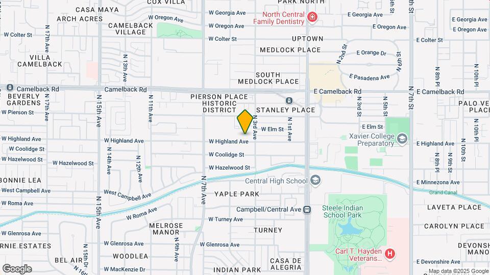 320 W Highland Ave Map and Location Details