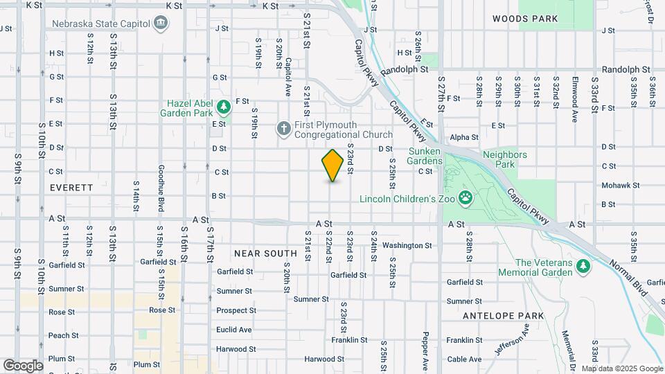 1232 S 22nd St Map and Location Details