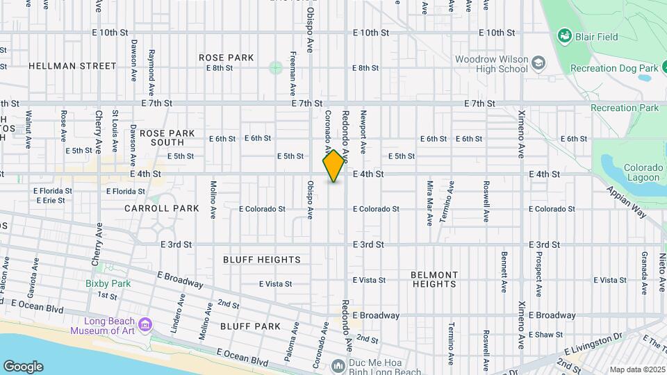380 Coronado Ave Map and Location Details
