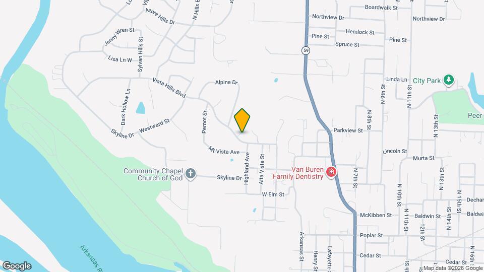 117 Vista Hills Blvd Map and Location Details