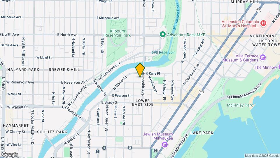 1845 N Humboldt Ave Mapa y Detalles de la Ubicación