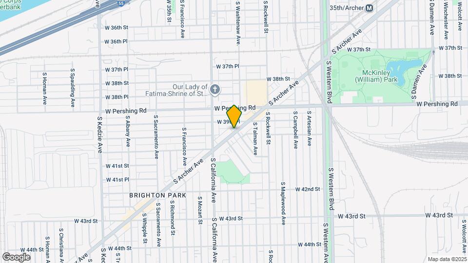 3980 S Archer Ave Map and Location Details