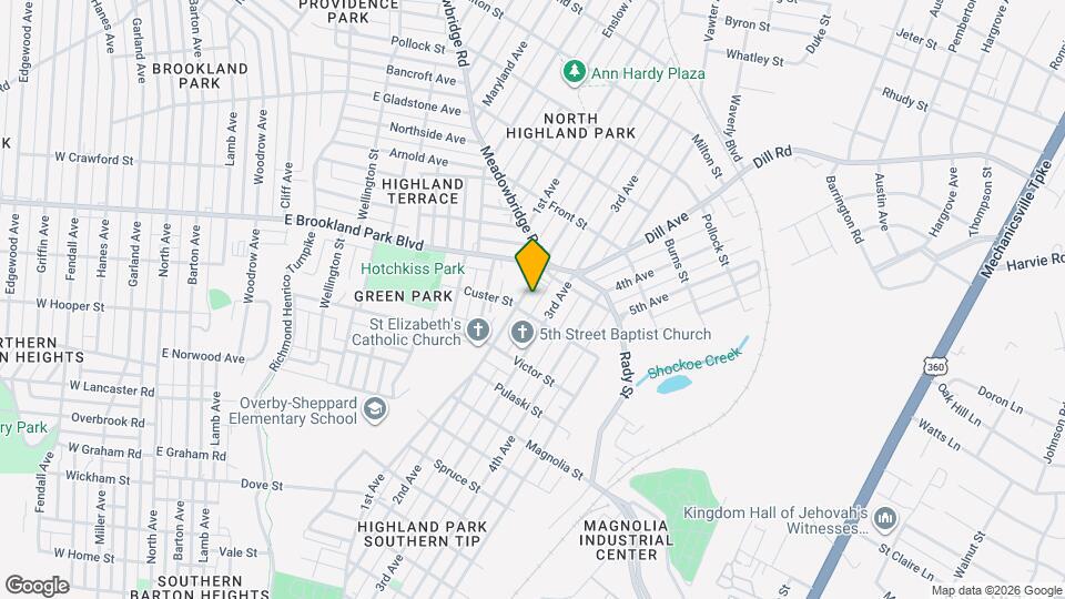 2909 2nd Ave Map and Location Details