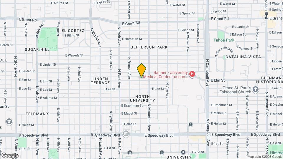 1203 E Elm St Map and Location Details