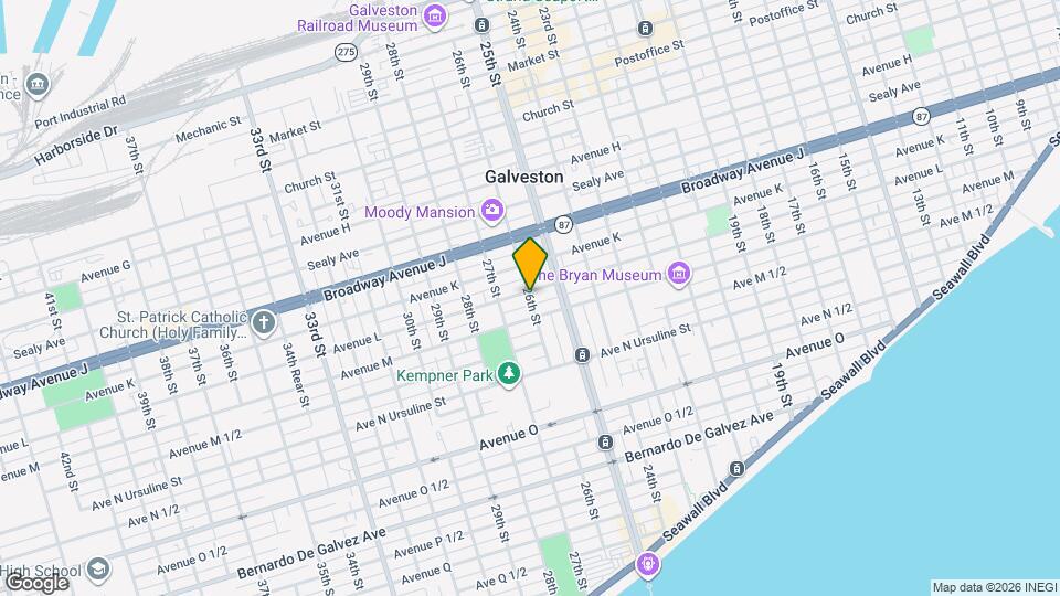 1206 26th St Map and Location Details