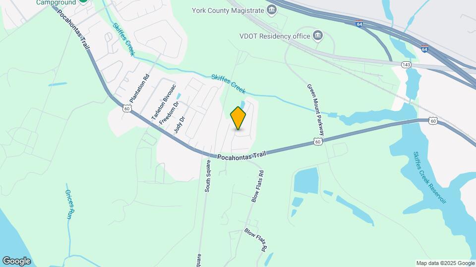 1601 Skiffes Creek Cir Map and Location Details
