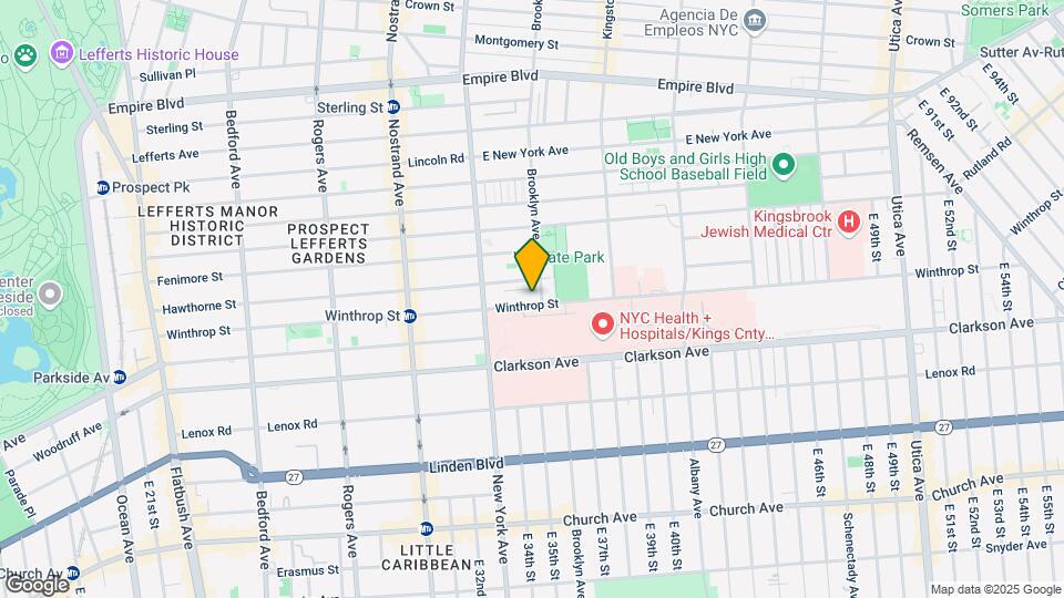 443 Winthrop St Mapa y Detalles de la Ubicación