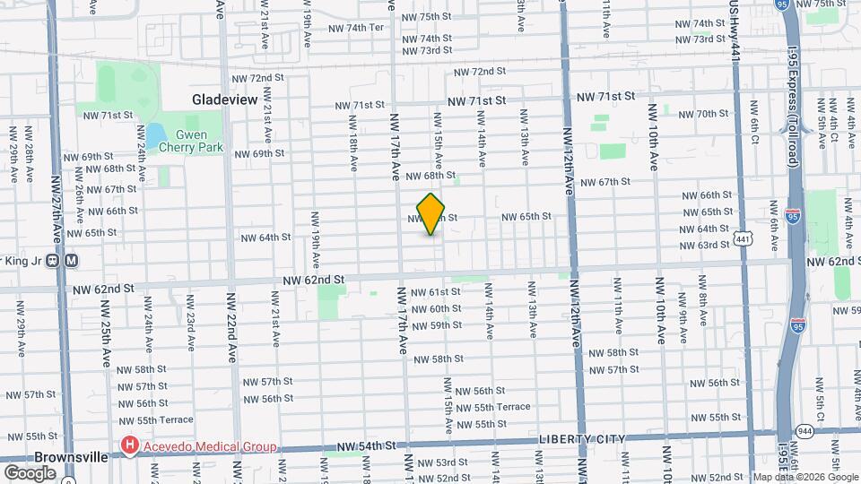 1527 NW 63rd St Mapa y Detalles de la Ubicación