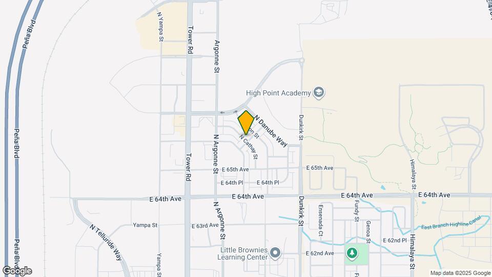 19005 E 66th Ave Map and Location Details