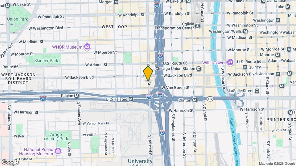 338 S Halsted St Mapa y Detalles de la Ubicación